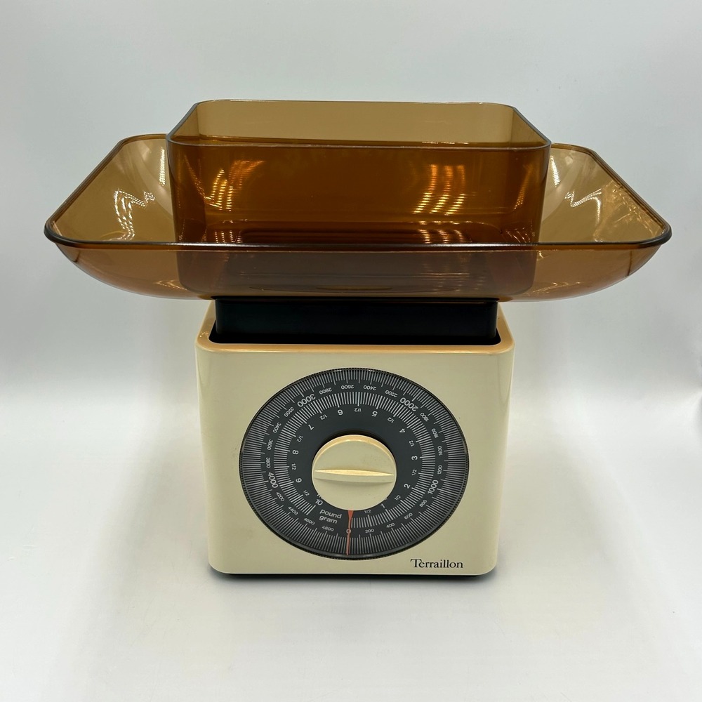 Vintage French Terraillon Kitchen 10 lb‎ Scale Retro Baking Scale Made in France